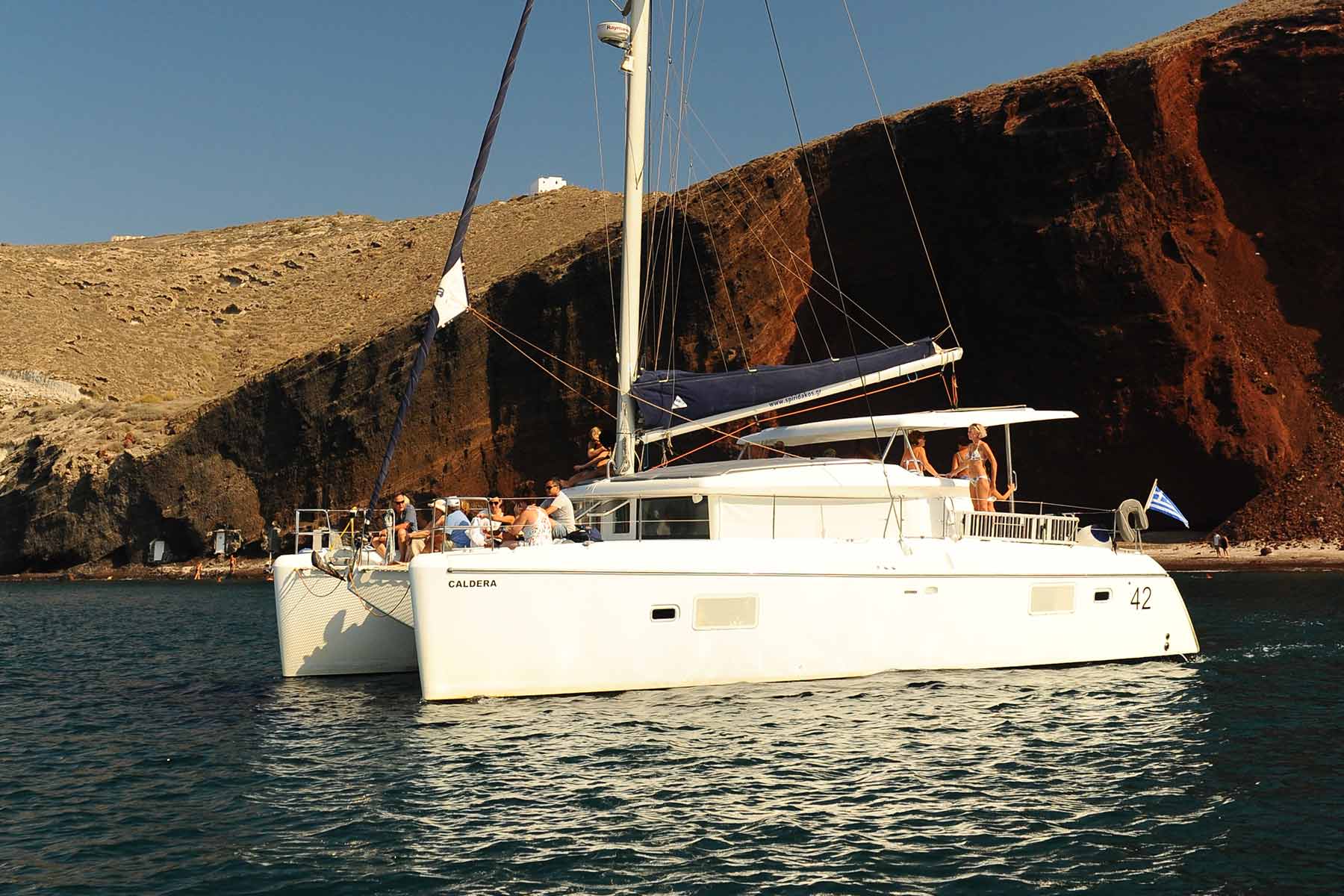 santorini360tours catamaran fullday private